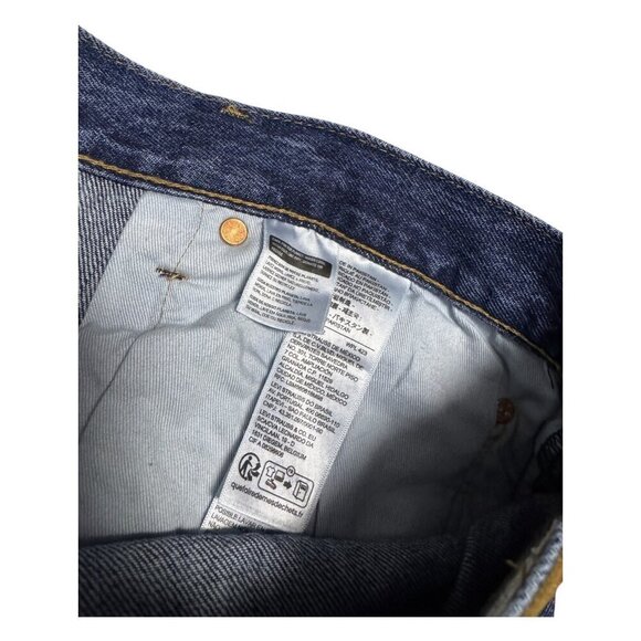 LEVIS 501 Premium Straight Leg Designer Denim Blue Jeans Pants Mens 40x29 - Picture 6 of 8